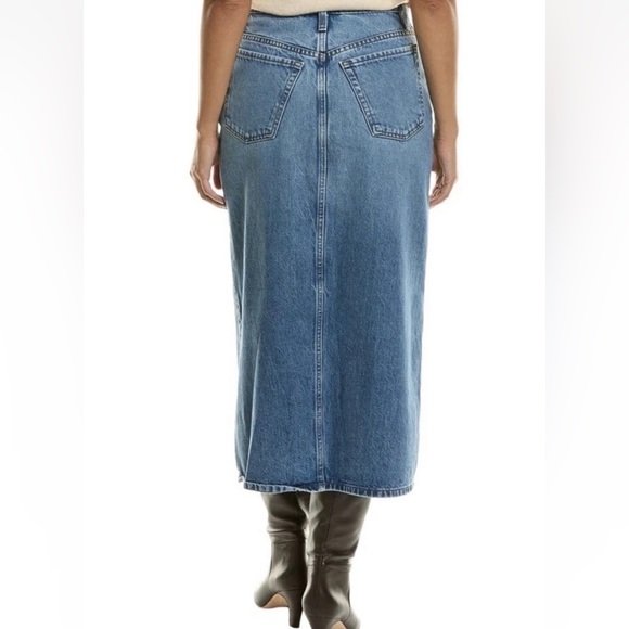 FRAME Blue 'The Midaxi' Denim Midi Skirt - Picture 2 of 13